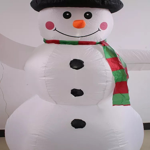 Inflable Navideño 1.80 Mts Muñeco De Nieve