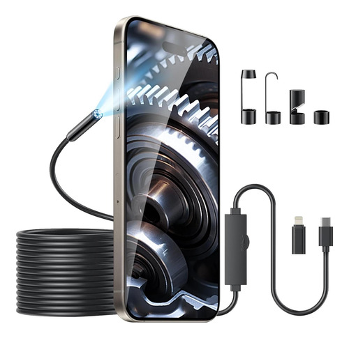 Câmera De Endoscópio Com Luz Para iPhone Android-boroscópio