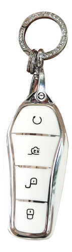 Funda De Tpu For Llave For Coche Byd Blanco Con Llavero