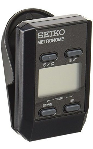 Seiko Dm51b Clipon Metronome Black