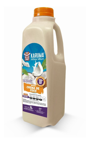 Crema De Coco - Frappés, Smoothies Y Más... - 1 Litro