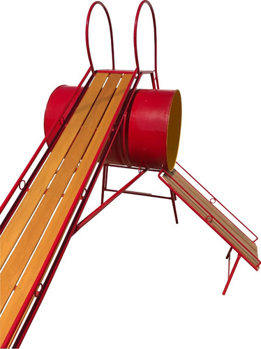 Imagen 2 de 5 de Tobogán Infantil Con Tunel Tanque + 2 Escaleras Y 2 Bajadas
