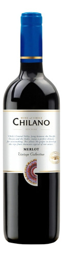 Vinho chileno tinto seco merlot vintage collection 750ml Chilano