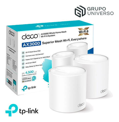 Deco X50 2 Pack Tp-link Mesh Sistema Wifi 6 Ax3000