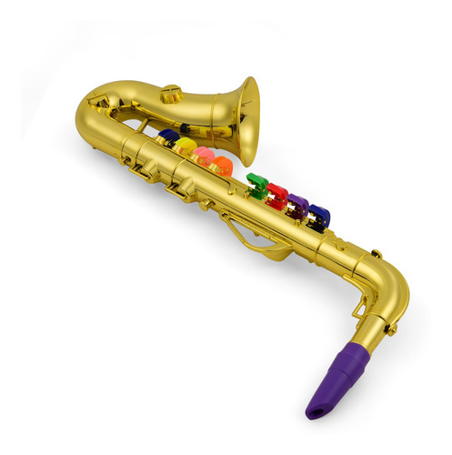 Imagen 4 de 8 de Saxofón Niños Musical Instrumentos De Viento Abs Metálico