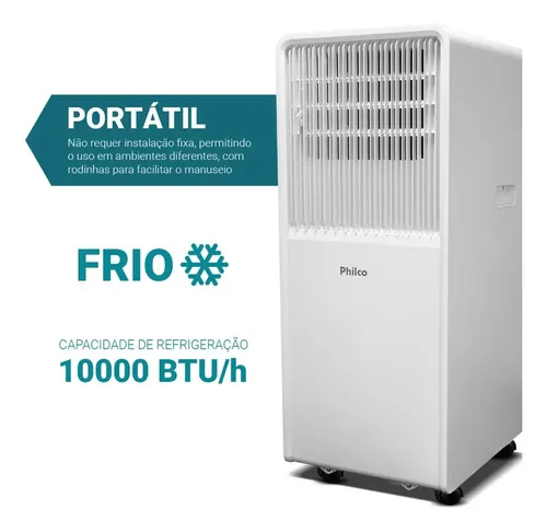 Ar-condicionado portátil Philco PAC10FN 10.000 BTUs