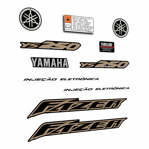 Calcos Yamaha Fazer Ys 250 Año 2006/09. Diseño Original