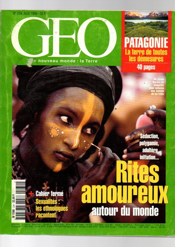 Revista Geo Un Nouveau Monde:la Terre Rites Amoureux234/1996
