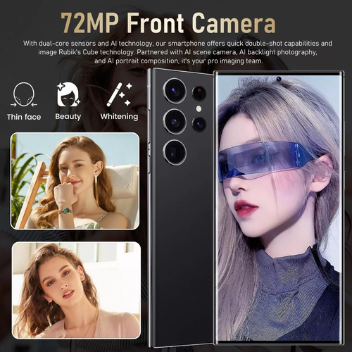 Teléfono Inteligente Android S24 Ultra+ 16+512g , Auriculare