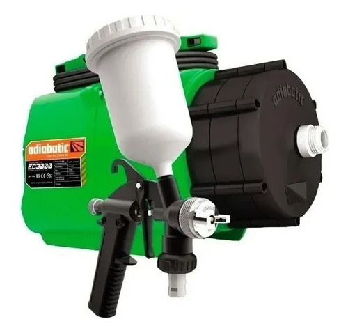 Equipo Pistola Pintar Adiabatic Ec3000 Turbo Compresor - Mm