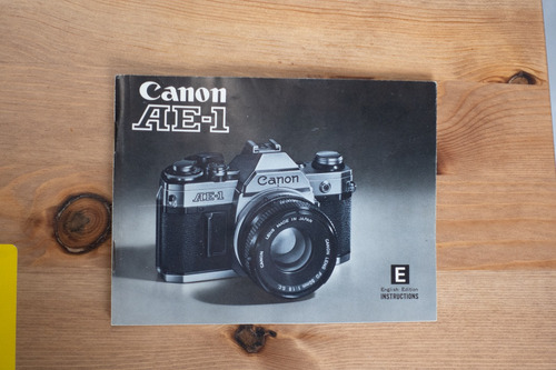 Canon Ae-1 Manual Original Vintage Instructivo Coleccion 