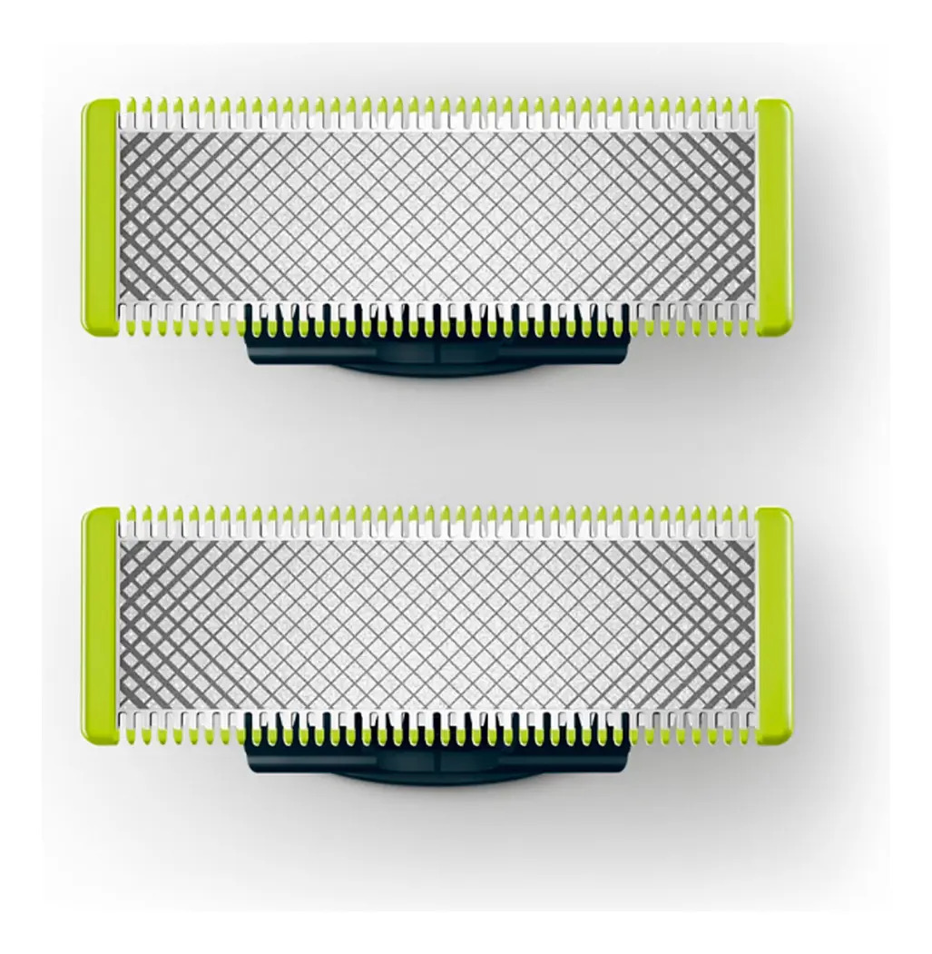 Philips One Blade | Cuchillas de Repuesto de Acero Inoxidable | Ajustable a todos los mangos OneBlade | 2 pzs | Qp220/51