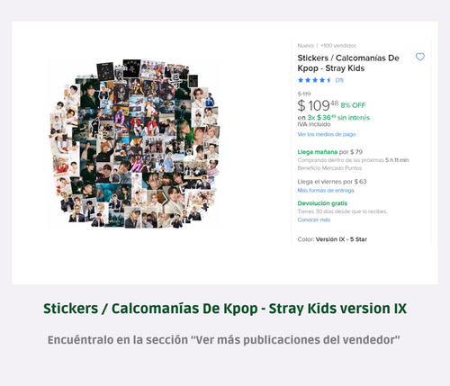 55 Photocards Stray Kids - 5 Star Kpop