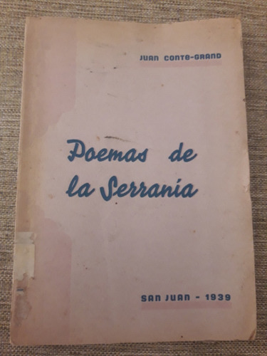 Poemas De La Serranía - Juan Conte - Grand  - 1939