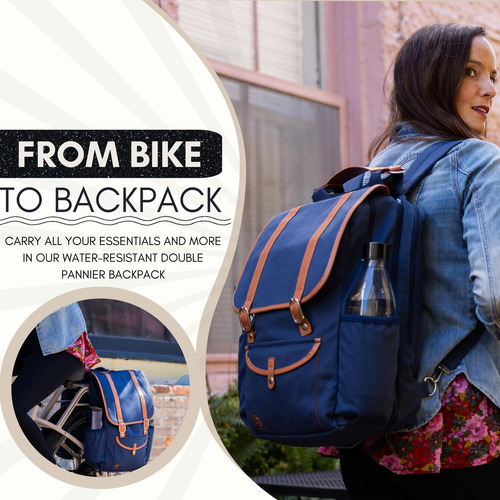 Computadora Portátil Mochila Para Bicicletas (azul)-pannier