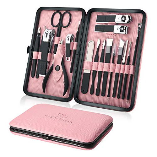 Juego De Manicura Kit De Cortaúñas Profesional Herramienta