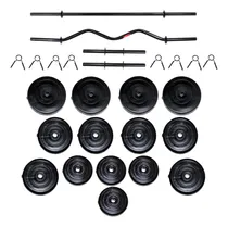 Comprar Kit Gym Bro Pesas Mancuernas Barras Y Discos 140lb Ajustable