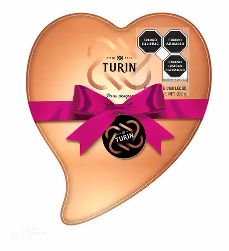 Lata Corazón Turin Chocolate De Leche 260 G