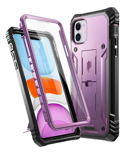 Case iPhone 11 6.1  Violeta C/ Marco 360 C/ Parante C/ Mica 