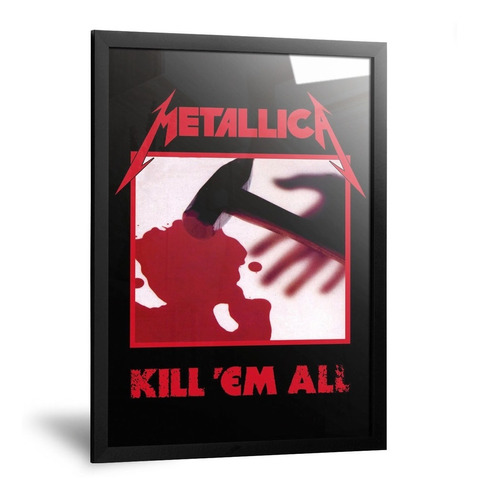 Cuadros Metallica Kill Em All Láminas Carteles Rock 35x50cm