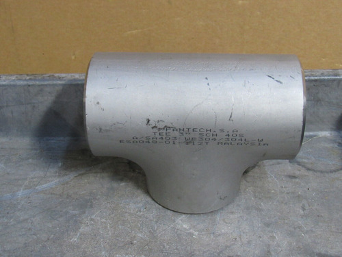 New Pantech 304 S/s Stainless 3  Weld In Tee T Sch 40s Ddo