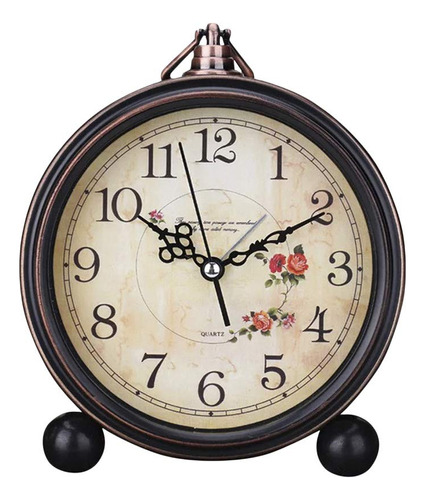 Lioobo Reloj Despertador Estilo Vintage Silencioso Antiguo