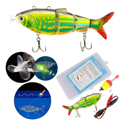 . Señuelos Eléctricos Robóticos De Pesca Y Natación Led 130