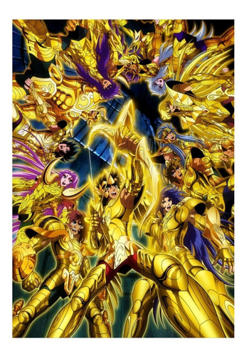 Poster Caballeros Del Zodiaco Anime 50x70