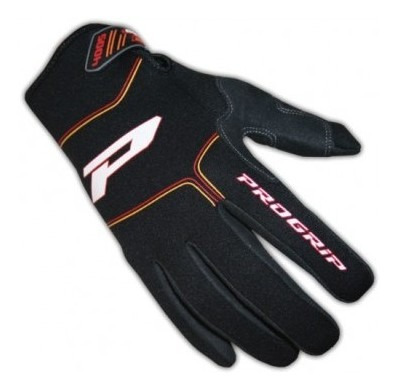 Guantes Moto Progrip Neopreno Superflex Negro+rojo