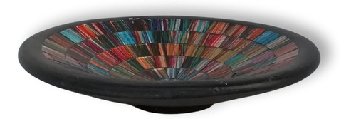 Centro De Mesa De Cerámica Con Espejitos Diseño Exclusivo