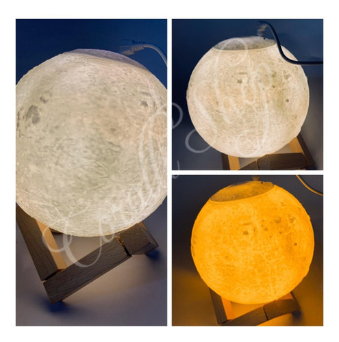 Humificador Difusor Luna Aroma 3 Toques Led Lampara