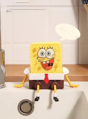 Porta esponja para cocina FBCI Bob Esponja marrón