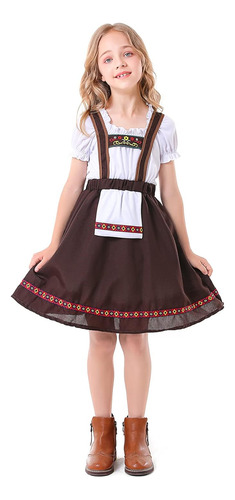 Disfraz Oktoberfest Bavaro Para Niñas Vestido Dirndl Aleman