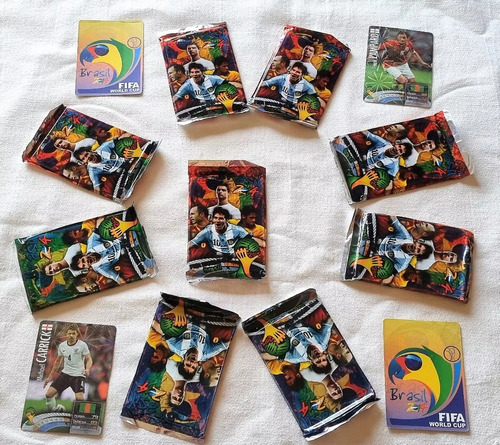 Colección 20 Paquetes Cartas Mundial 2014 Brasil Impecable M