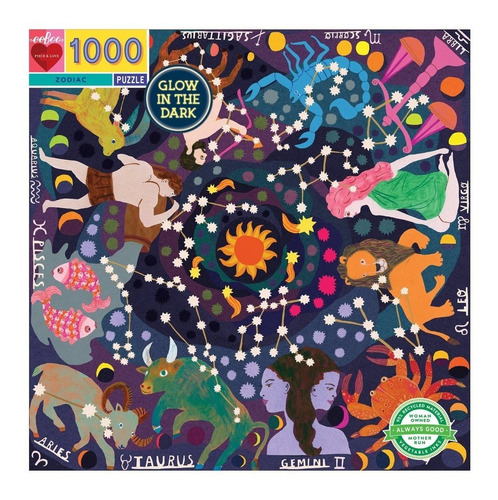 Puzzle Rompecabezas 1000 Piezas Familiar Eeboo Zodiaco