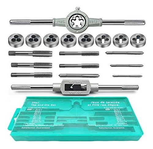 Juego De 20 Grifos Y Troqueles, Tamaño Métrico M3, M4, M5