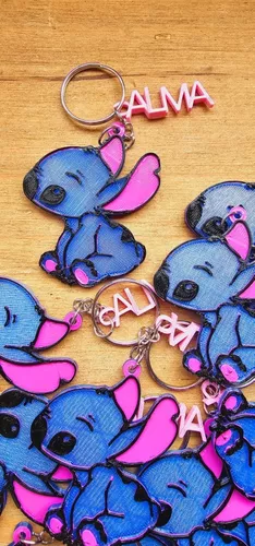 Llaveros 3d Stitch X40 Personalizados