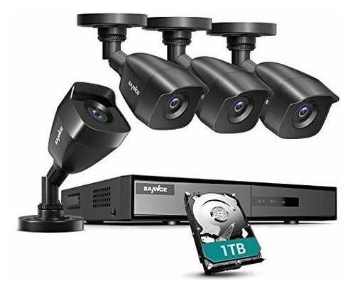 Sistema De Cámara De Seguridad Sannce 8ch 1080p Lite Dvr Co