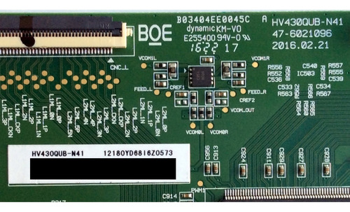 T-con Sceptre Hv430qub-n41 B03404ee0045c 47-6021096 E255400 (Usado)