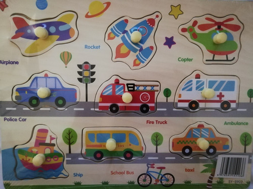 Imagen 4 de 4 de Hermoso Puzzle De Madera Didáctico