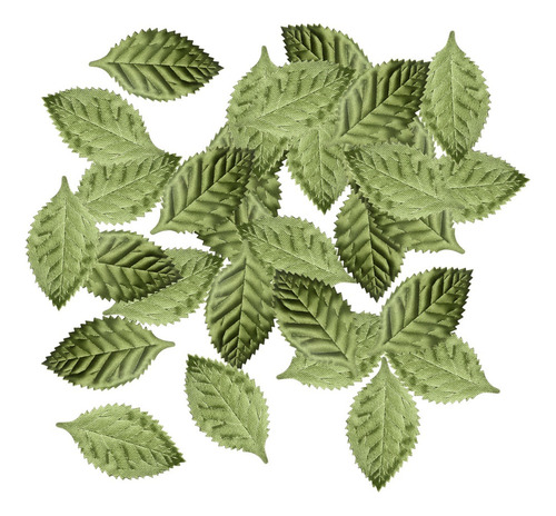 100pcs Hojas Artificiales Uso Para Decoración Fiesta Ramo