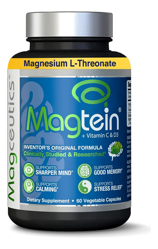 Treonato De Magnesio (0.07 Oz), Patentado Original Magtein. 