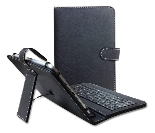 Funda Lisa Con Teclado Para Tablet Galaxy/lenovo