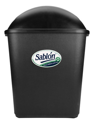 Pack De 2 Cestos Jumbo Color Negro Sin Asas C/tapa Balancin