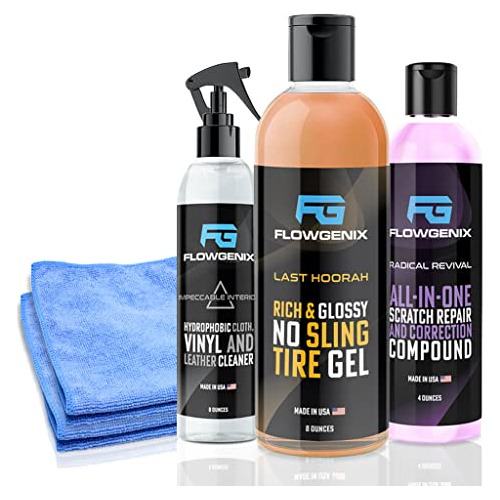 Grand Slam 3pack  Includes Tire Gel (8 Oz) + Scratch Re...