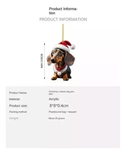 Colgante Dachshund Para Halloween Y Navidad, 7 Unidades 2024