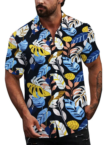 Camisa Manga Corta De Hombre- Fibrana- Verano-entallada