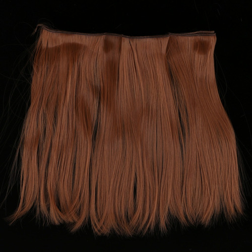 Imagen 5 de 5 de Peluca De Muñeca Pelo Recto Largo Artificial Accesorios De