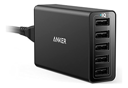 Anker Powerport 5 - Cargador De Pared Para iPhone XS, Xs, Xr