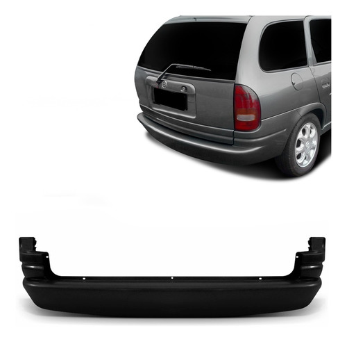 Parachoque Traseiro Corsa Wagon 2000 A 2006 2007 2008 Preto